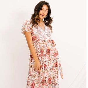 Luca + Grae Secret of Life Floral Maxi Dress